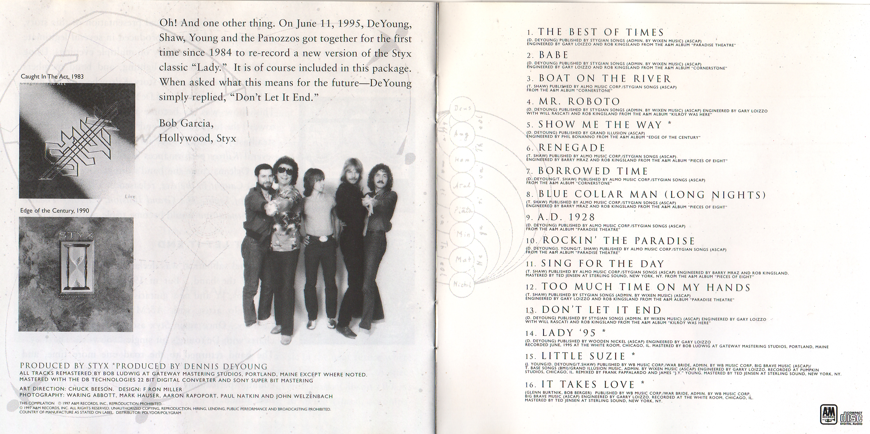 Styx  The Best Of Times; The Best Of Styx : Booklet6